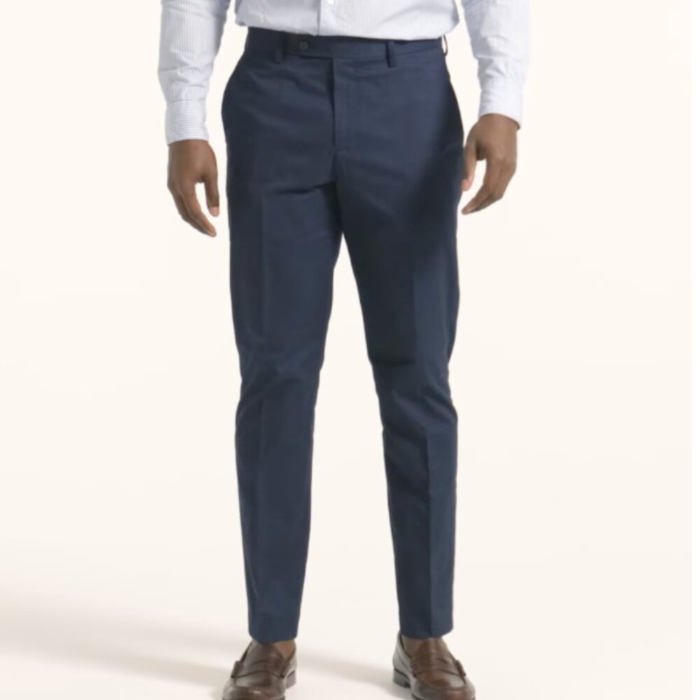 JCREW men's Bowery Chino Stretch - Navy Blue - 34x32